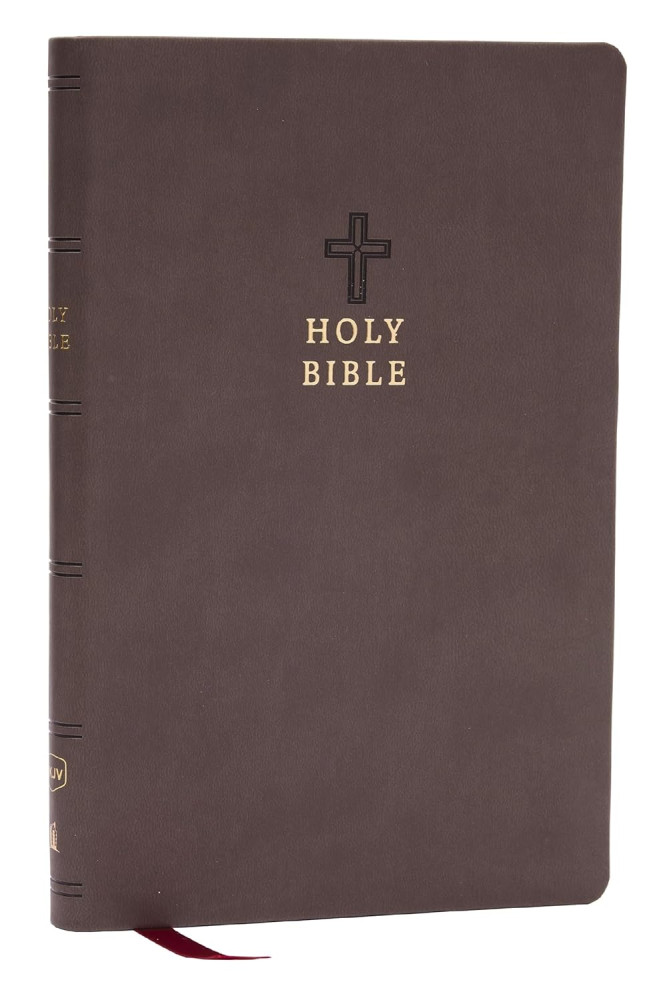 Anglais, Bible, New King James Version, similicuir brun fumée - NKJV Holy Bible, Value Ultra...
