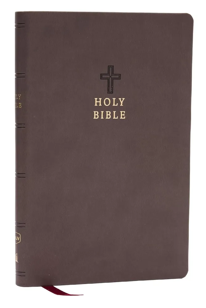 Anglais, Bible, New King James Version, similicuir brun fumée - NKJV Holy Bible, Value Ultra...