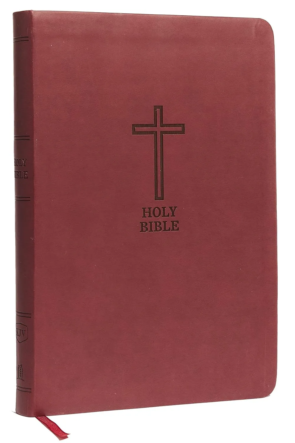 Anglais, Bible, King James Version, grand caractères, similicuir, bordeaux