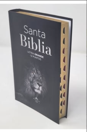 Espagnol, Bible, Reina Valera 1960, gros carcatères, couverture souple, motif lion - Letra Grande...
