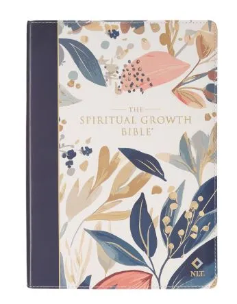 Englisch, Studienbibel New Living Translation - NLT,the Spiritual Growth Bible Faux Leather, Navy...