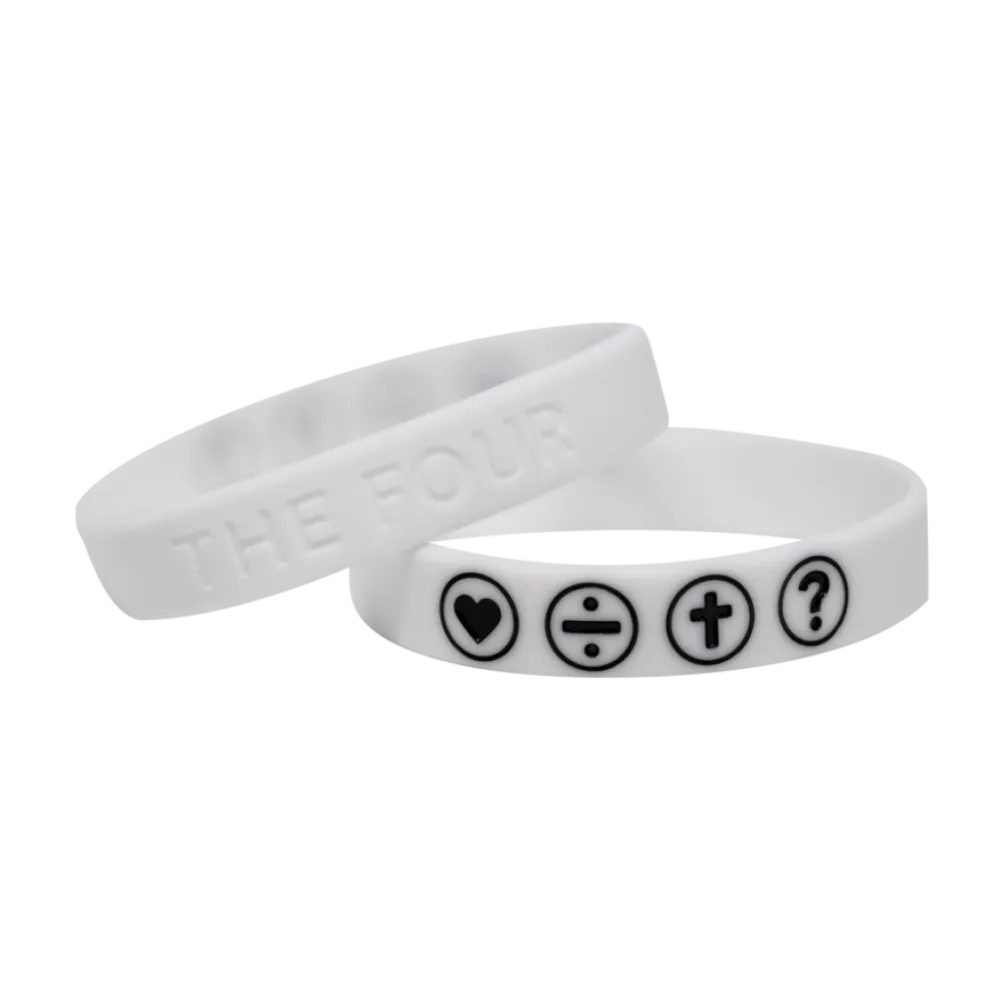 THE FOUR - Armband weiss 190 mm