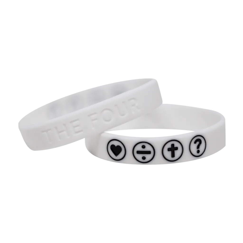 THE FOUR - Armband weiss 190 mm