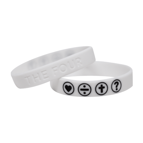 THE FOUR - Armband weiss 190 mm