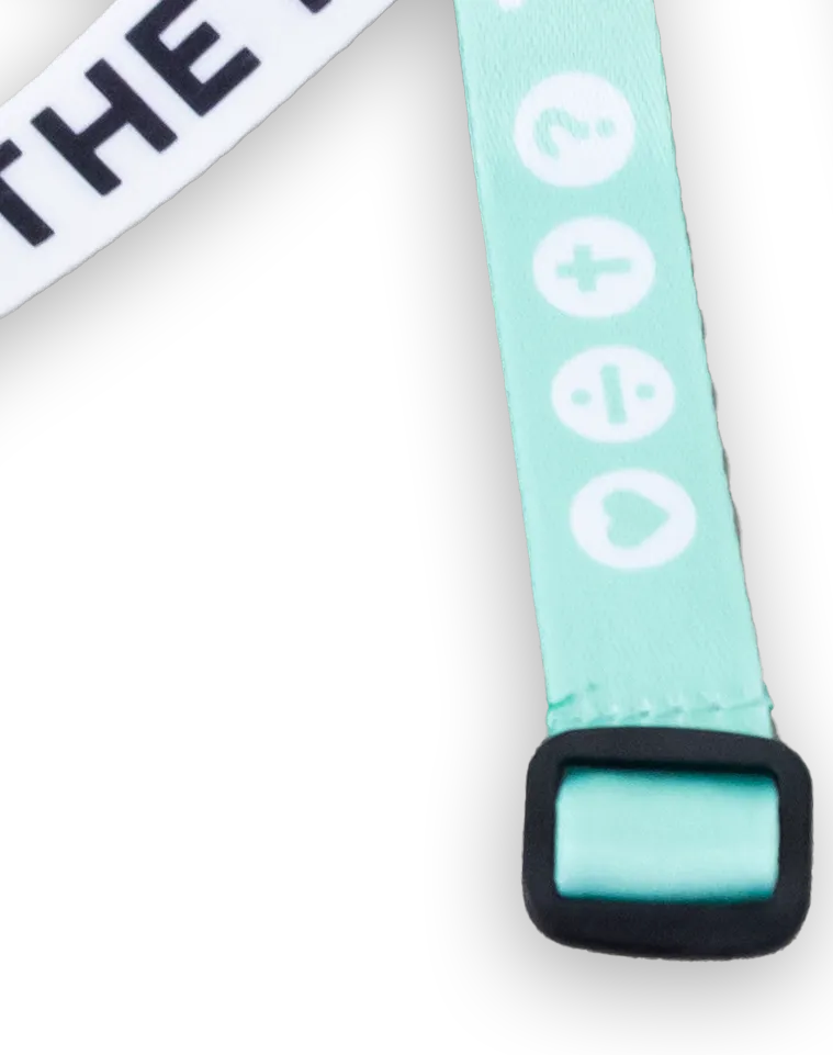 THE FOUR Stoffarmband - Mint