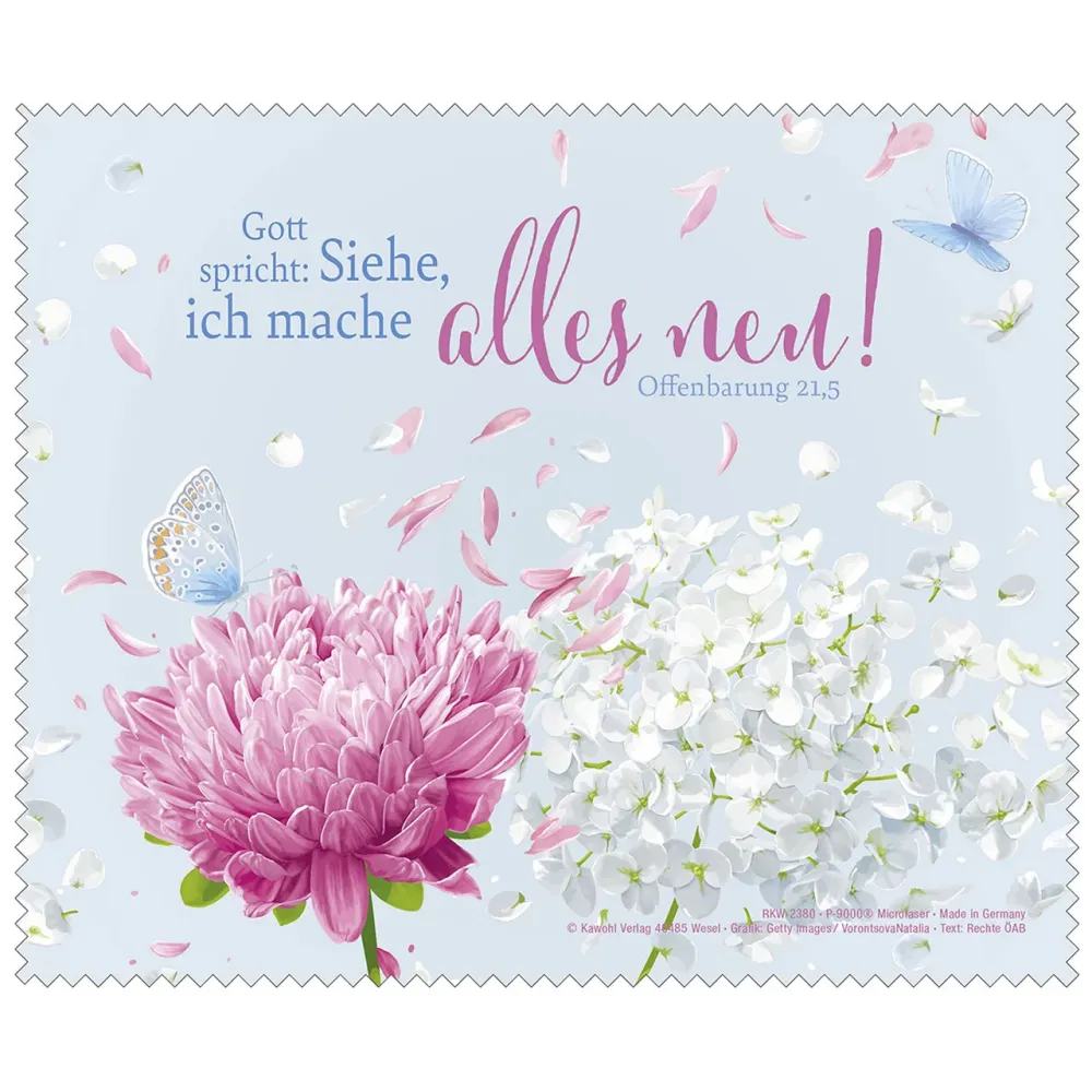 Gott spricht: Siehe, ich mache alles neu (Mikrofasertuch) - Jahreslosung 2026