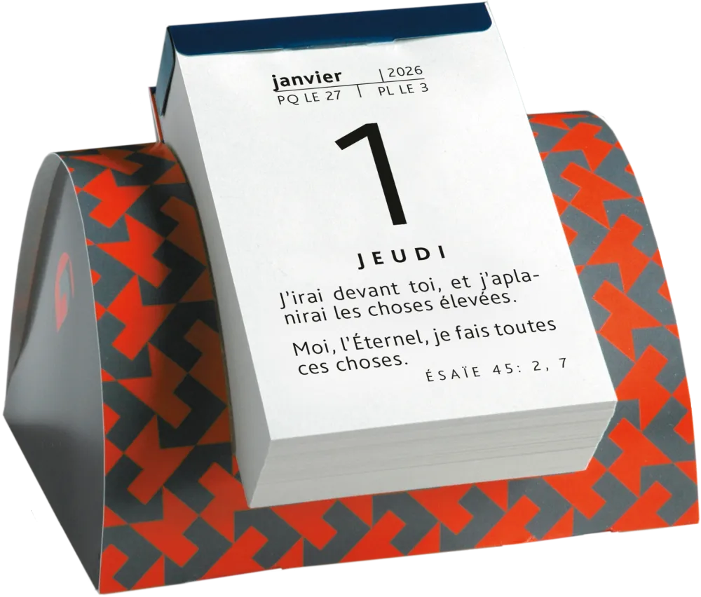 Calendrier Parole pour aujourd'hui - de table, modèle 1