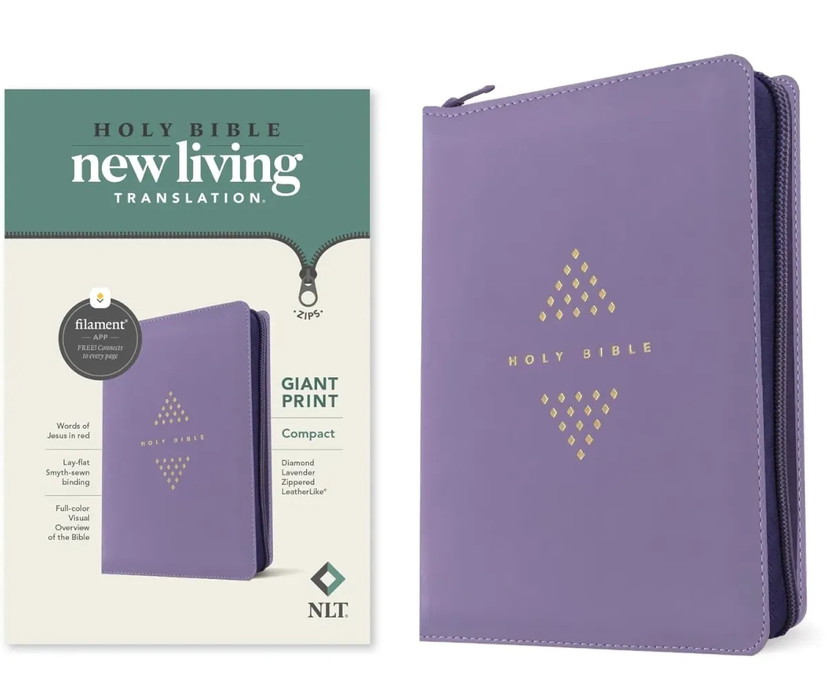 Anglais, Bible, New Living Translation, gros caractères compacte, Filament Edition, similicuir...