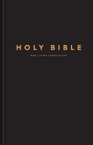 Anglais, Bible, New Living Translation, gros caractères, rigide noire - NLT Large Print Pew...
