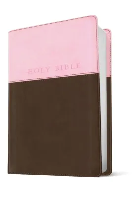 Anglais, Bible, New Living Translation, Filament Edition, similicuir duo rose/brun, paroles de...