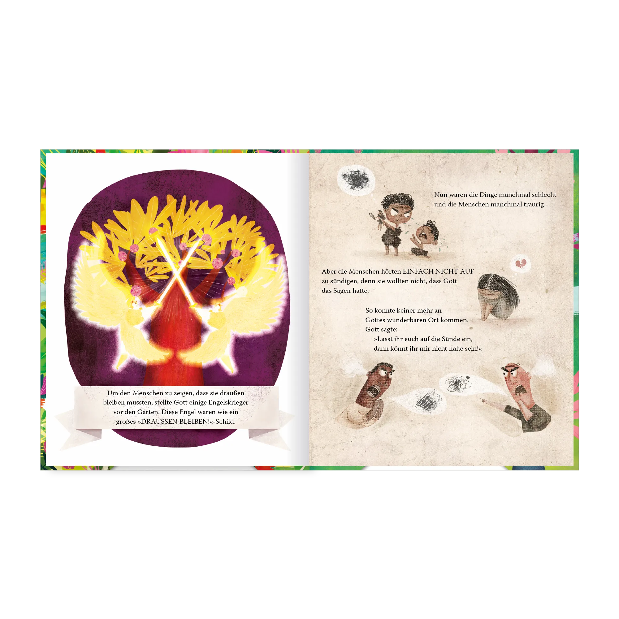 Der Garten, der Vorhang und das Kreuz