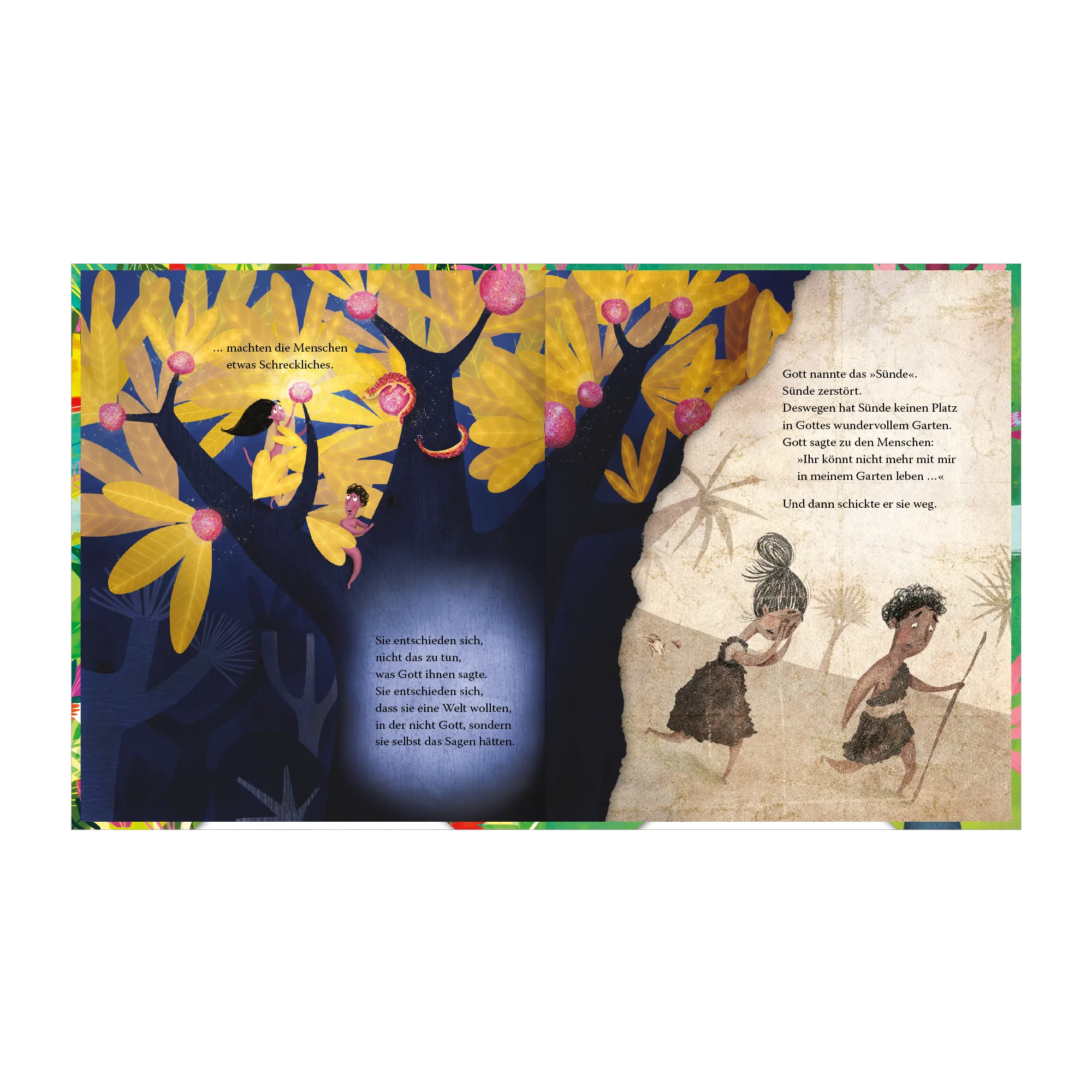 Der Garten, der Vorhang und das Kreuz