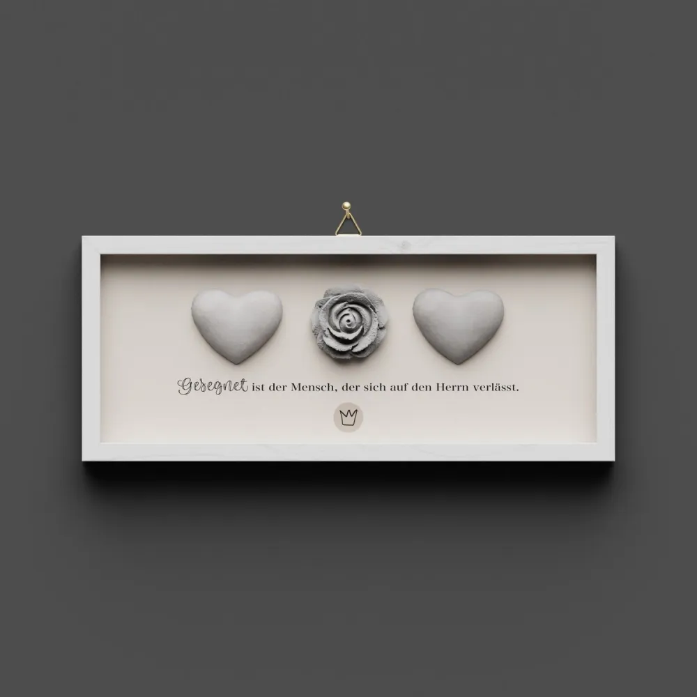 Cementini Wandbild Jer. 17,7-8 - Dekobild mit Aufhängung