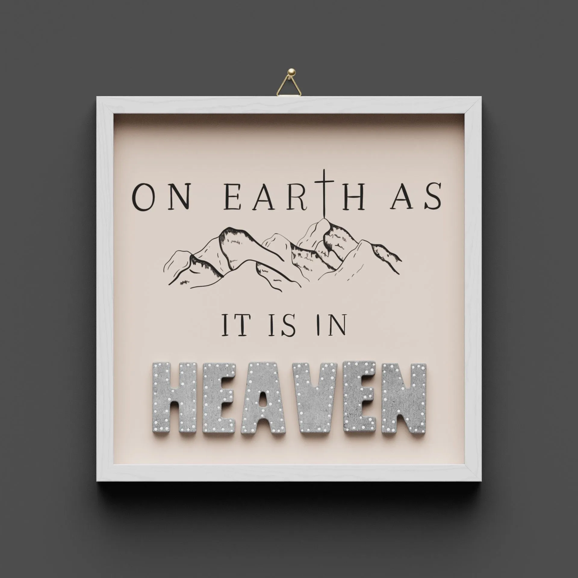 Cementini Wandbild Earth - Heaven - On earth as it is in heaven