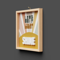 Cementini Wandbild SHINE - let your Light