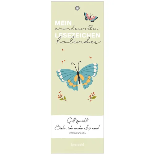 Mein wundervoller Lesezeichenkalender - Gott spricht: Siehe, ich mache alles neu - Jahreslosung 2026