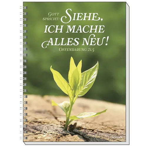 Gott spricht: Siehe, ich mache alles neu - Top-Motiv (Memoblock A5) - Jahreslosung 2026