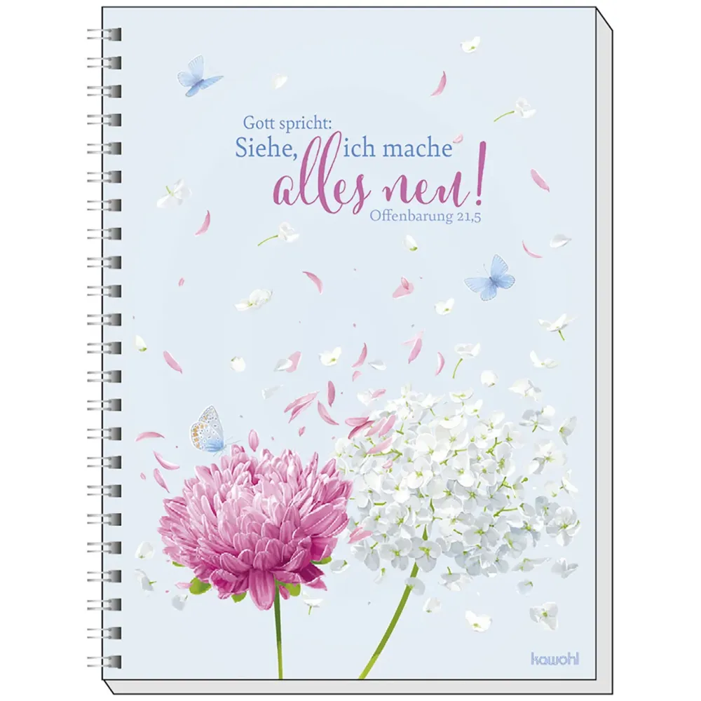 Gott spricht: Siehe, ich mache alles neu - Grafik-Motiv (Memoblock A5) - Jahreslosung 2026