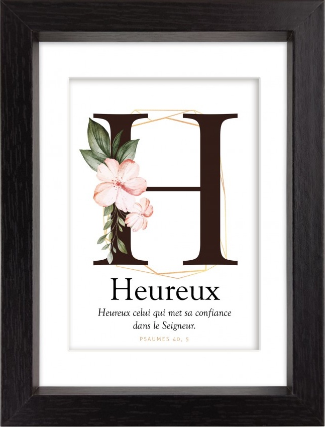 Mon Cadre Inspiration - H comme Heureux