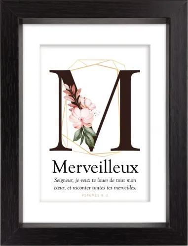 Mon cadre inspiration - M comme Merveilleux