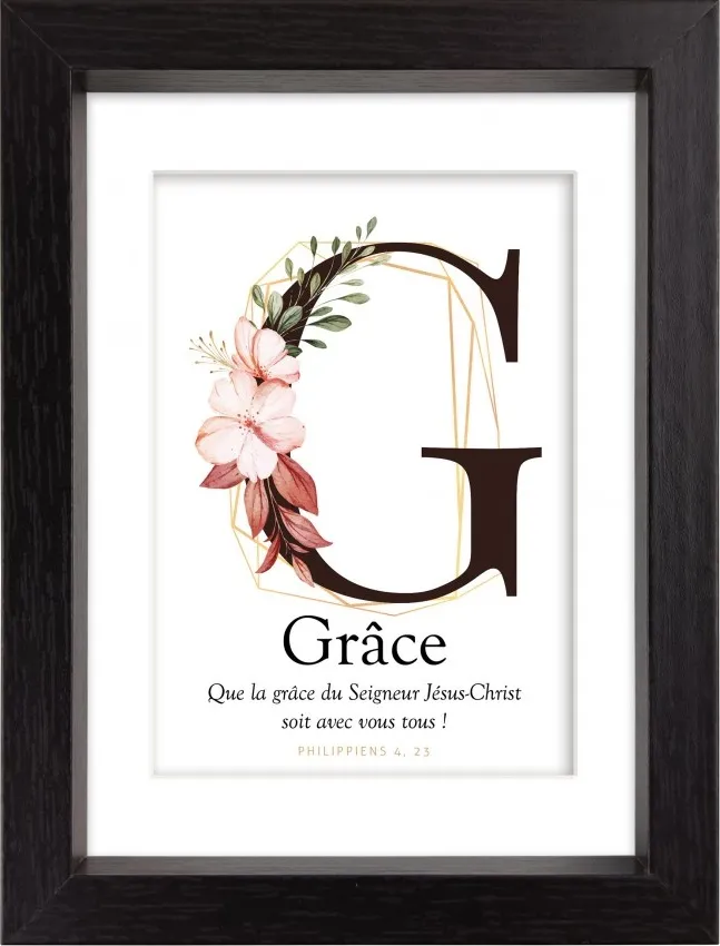 Mon Cadre Inspiration - G comme Grâce
