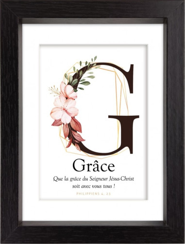 Mon Cadre Inspiration - G comme Grâce