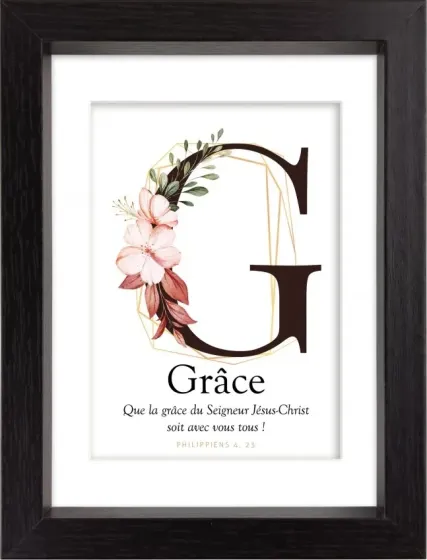 Mon Cadre Inspiration - G comme Grâce