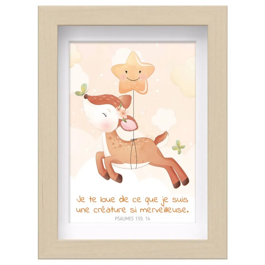 Mon cadre inspiration enfant - Faon