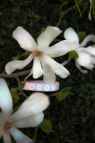 THE FOUR - Armband Frostrosa 180 mm - farblich nur eine Nuance mehr lila als die rosa-farbenen