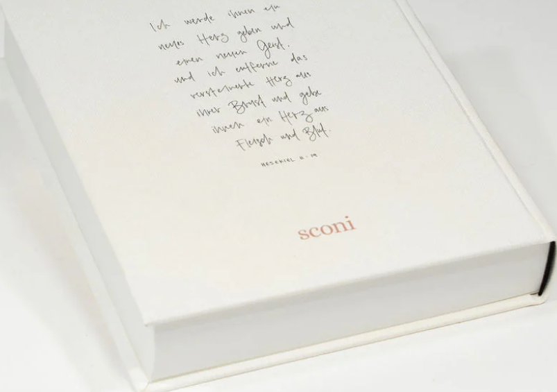 Sconi Bibel  "Herz" Bibel - mit Schreibrand