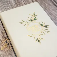 Bible Segond 21 Journal de bord -  couverture souple, toile blanche avec motifs dorés