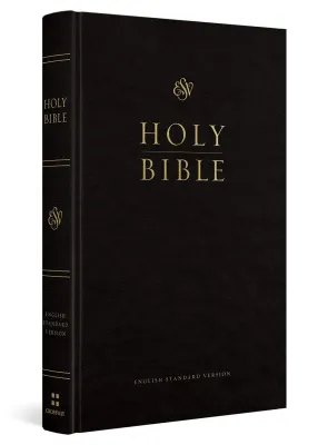 Anglais, Bible, English Standard Version, rigide noir, paroles de Jésus en rouge - ESV Church...