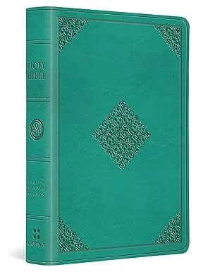 Anglais, Bible, English Standard Version, compacte, grands caractères, similicuir turquoise - ESV...
