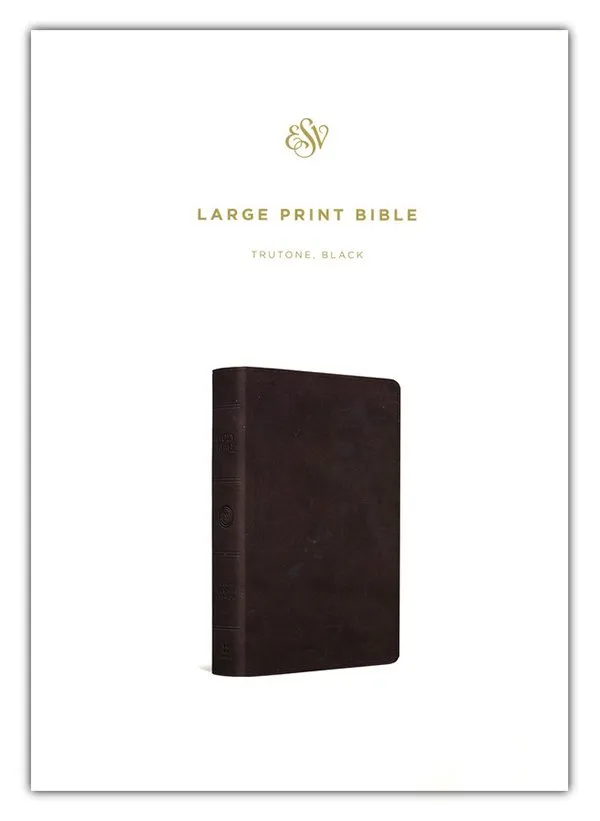 Anglais, Bible, English Standard Version, gros caractères, noire - ESV Large Print Bible Trutone,...