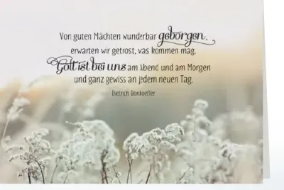 Faltkarte - Von guten Mächten wunderbar geborgen - mit Umschlag