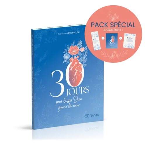 30 jours pour laisser Dieu guérir ton coeur - Pack - avec marque-page et poster