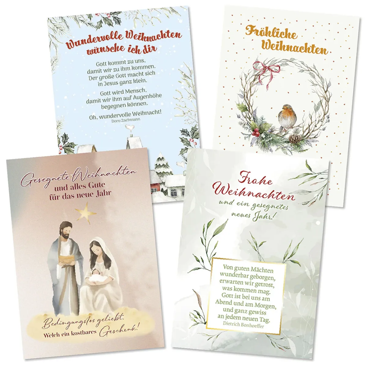 Weihnachts-Postkarten-Paket (12 Postkarten)