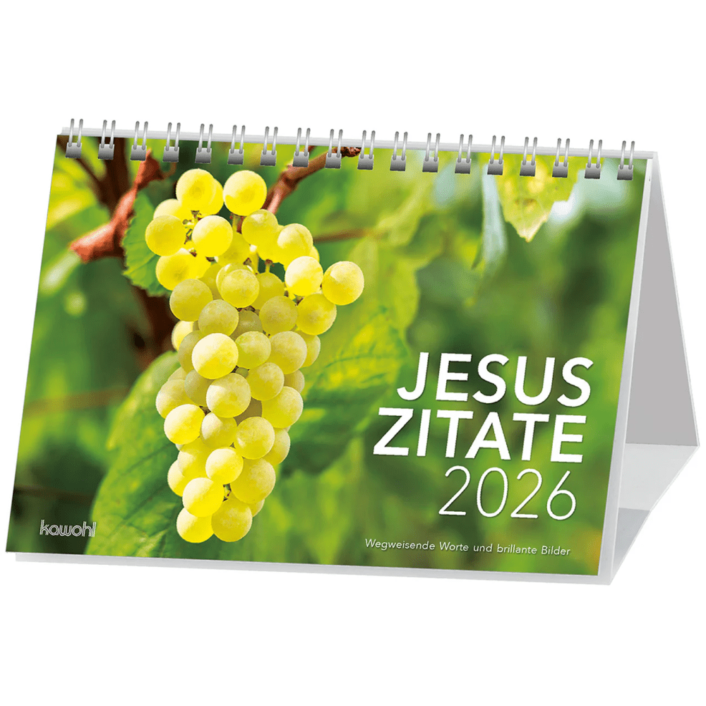 Jesus Zitate - Aufstellkalender - Wegweisende Worte und brillante Bilder