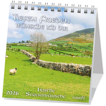 TIEFEN FRIEDEN WÜNSCH ICH DIR Aufstellkalender - Irische Segenswünsche