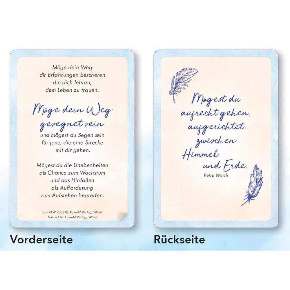 Ich wünsche Dir Segen - Karten-Box - 52 ermutigende Segenswünsche für Dich