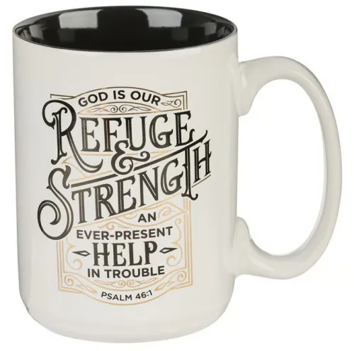 Tasse - Gott ist unsere Zuflucht und Stärke - weiss, 414ml