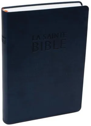 Bible Darby - Édition de Rolle 2022, Grand Format Similicuir souple bleu foncé