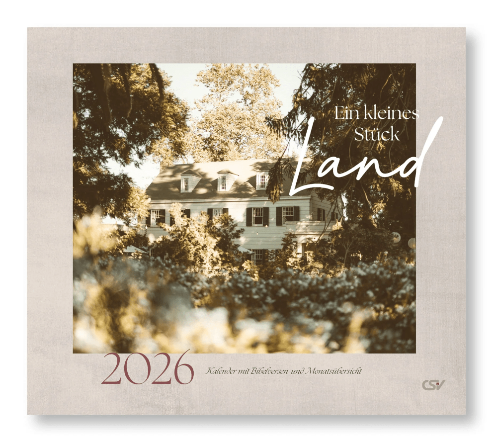 Ein kleines Stück Land - Kalender mit Bibelversen und Monatsübersicht