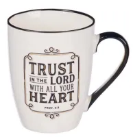 Tasse - Vertraue - weiss, 355ml