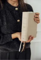 Schlachter Liebezurbibel (Schreibrandbibel beige) - Flexibler Kunstledereinband - mit Schreibrand