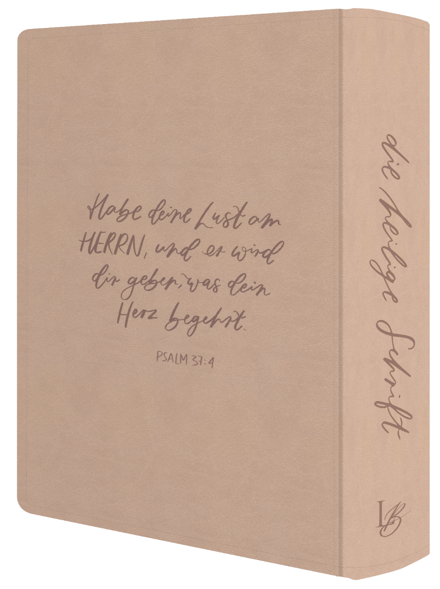 Schlachter Liebezurbibel (Schreibrandbibel Blush) - Flexibler Kunstledereinband - Lachs mit...