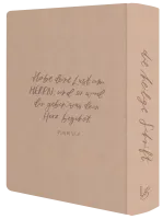 Schlachter Liebezurbibel (Schreibrandbibel Blush) - Flexibler Kunstledereinband - Lachs mit...