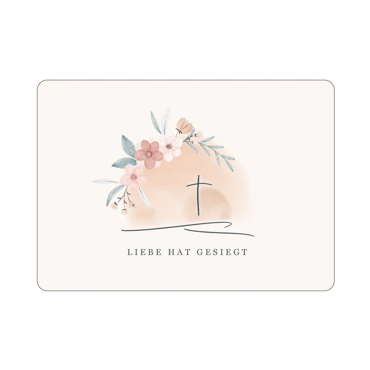Liebe hat gesiegt - Postkarte Ostern
