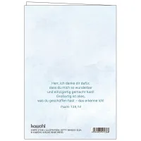 Gute Wünsche zur Segnung - Faltkarte Segnung mit Umschlag