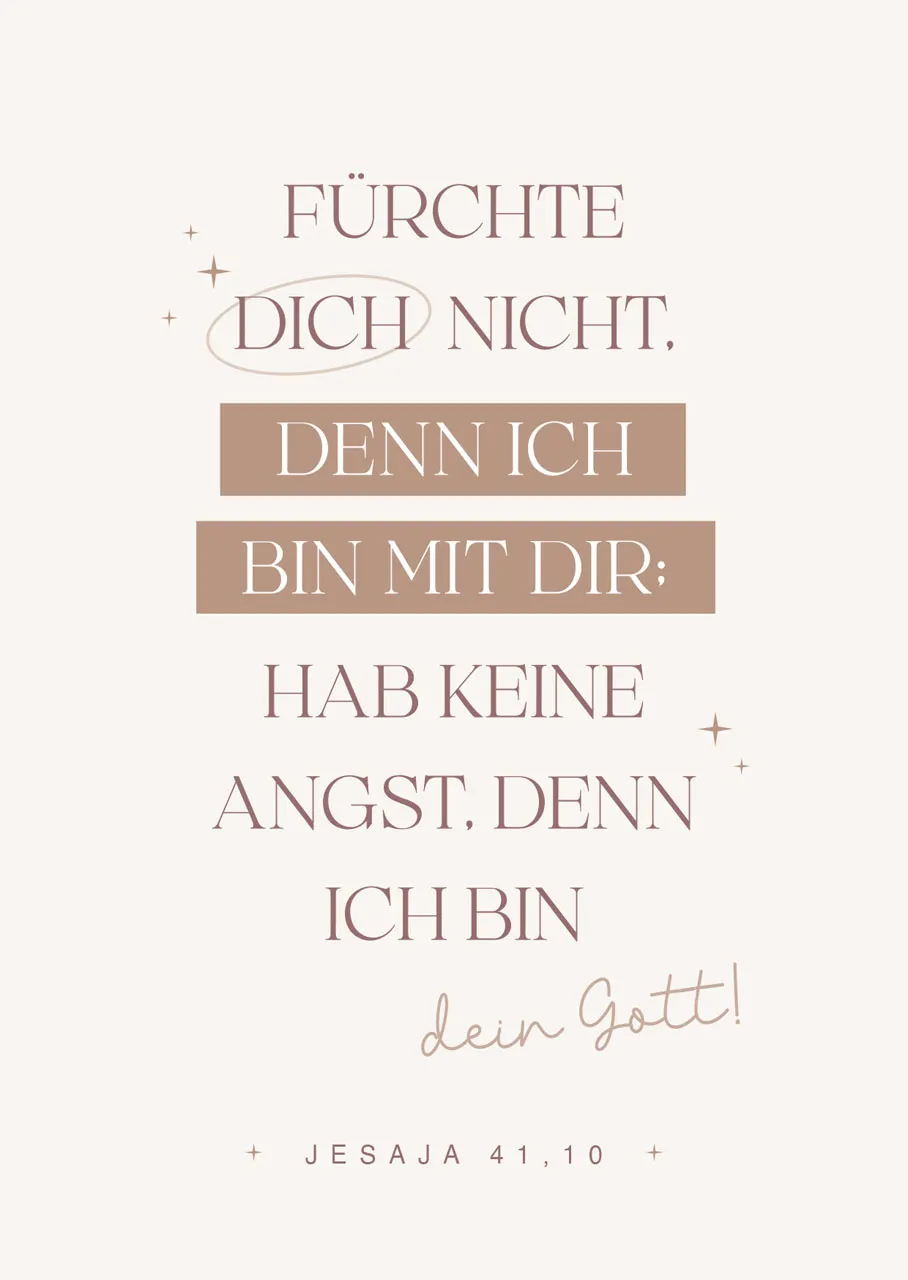 Postkarte Jahreslosung 2027 - Jesaja 41,10
